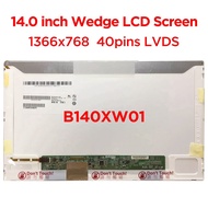 14.0" Laptop LCD Screen B140XW01 V9 V8 N140B6-L02 LP140WH4-TLA1 LTN140AT01 LTN140AT26 HB140WX1-100 N