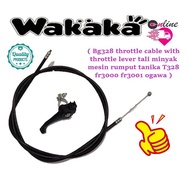 Bg328 throttle cable with throttle lever tali minyak mesin rumput tanika T328 fr3000 fr3001 ogawa