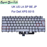 US UK Latin Spanish Keyboard Backlit For Dell XPS 13 9315 0VGKDM 06V84Y 065J1J 08CF79 Japanese Belgi
