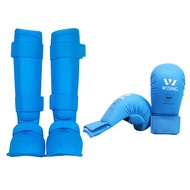 WESING Karate shin and Instep Guard Karate Gloves Approved by WKF