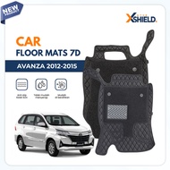 XSHIELD - 7D Old Avanza Veloz Car Mat Anti-Slip - Waterproof - Durable | FLOOR MATS 7D