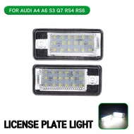 2pc LED License Number Plate Light Lamp For Audi A3 S3 A4 S4 B6 B7 A6 C6 S6 A8 S8 RS4 RS6 Q7 8E08074