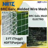 NIETZ BRC GALV. WELDED WIRE MESH JARING BRC 3' X 40'