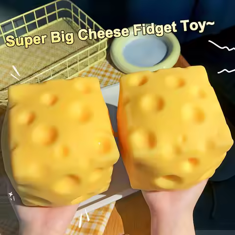 Cheese Squishy Cheese Butter Squishy Fidget Toys Stress Relieving Gifts Funny Party Favors Feel Good
