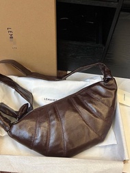 有單 Lemaire 牛角包 小號 巧克力色