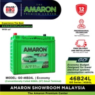 [Professional Replacement] 46B24L | NS60L | AMARON GO Series | Almera Livina Latio Wish Odyssey | Ca