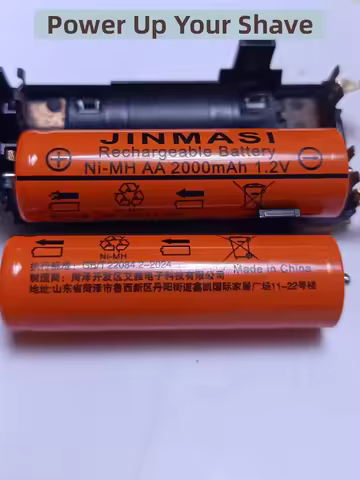 Braun Shaver 1.2V Batteries 2PCS 1.2V 2000mAh AA600 Replacement Accessories for Braun Shaver Batteri