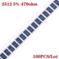 100pcs 2512 Chip Resistor SMD Resistance 1W 470 ohm 470R 471