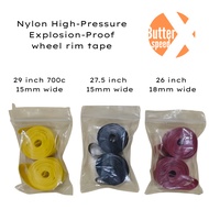 2 pcs Nylon High-Pressure Explosion-Proof wheel rim tape for 26 inch 27.5 inch and 29 inch 700c whee