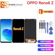 IPARTSEXPERT AMOLED Original LCD For OPPO Reno 6Z Reno6 Z CPH2237 LCD Display Touch Screen Replaceme