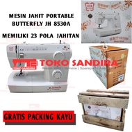 Mesin jahit BUTTERFLY JH 8530A/Mesin jahit portable JH8530A/BUTTERFLY