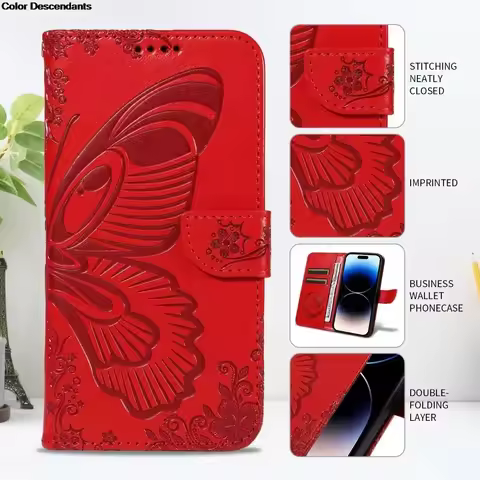 A52s Leather Case for Samsung Galaxy A52s Fashion Butterfly Flip Capa for Samsung Galaxy A52 A52S 5G
