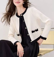 白  white 外套 Zara OL Chanel style 小香風