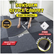 🏢 Commercial Carpet Tiles 50x50cm | Office & Meeting Room Fireproof | Thick Modular Carpet Large Are