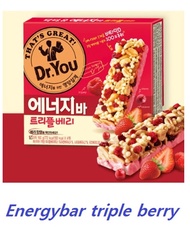 [KOREAN DIET SNACK] ORION ★ DR. YOU ☆ TRIPLE BERRY BAR ★ (36g * 15ea)/ BREAKFAST/DIET/CALORIE