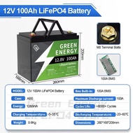 12V 100Ah/280Ah LifePO4 Battery Lithium Battery10000+ Cycles Solar Battery GREEN ENERGY