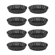 8 PCS 4 Inch Mini Tart Pan,Non-Stick Quiche Pan,Tart Pan with Removable Bottom,for Pies,Quiche Bakew