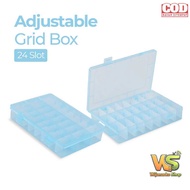 SQUARE Multifunction Adjustable Grid Box 24 Slots Storage Box - J24D