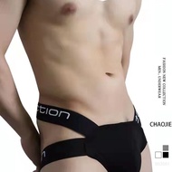 Men Underwear Sexy Double Ding Buttocks Extremely Convex GAY Received 0 Free Take-off Pure Cotton GAY GAY Hip-Lifting Thong fa 03.262