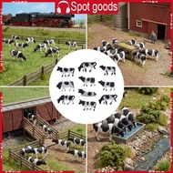 WIN 10Pcs Simulation Cattle Statues 1 87 Scale Tiny ABS Cow Models For Table Shelf