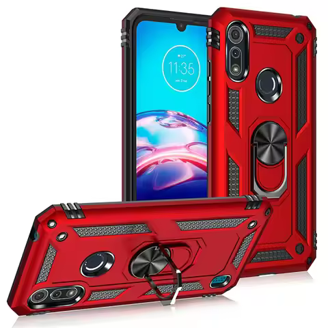 For Motorola Moto E5 E6 Plus E7 E7i Power 2021 Case Shockproof Magnetic ring Bracket Cover For Moto 