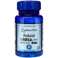 United States Daigou Puritan's Pride Folate Folic Acid 250 Tablets Pregnant