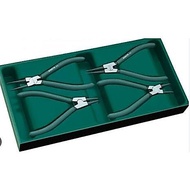 SATA 09911 4Pcs Snap Ring Pliers Set Heavy Duty Internal / External Circlip Pliers Kit with Straight