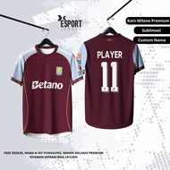 Aston Villa 2025/26 Fullprint Jersey Free Name and Back Number