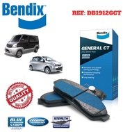 ORIGINAL BENDIX FRONT BRAKE PAD JUARA (2001-2004) VIVA L251-(2007-2014) GERENAL CT -REF:DB1912SGCT