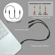 (Ready Stock) Golive 3.5mm Audio Y Splitter (to split microphone and headphone) and connect to TRRS