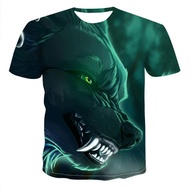 Men's Animal t-Shirt 3D Printed Men's t-Shirt Funny t-Shirt Top Short-Sleeved o-Neck 3D Printed Summer Dress XXS-6XL