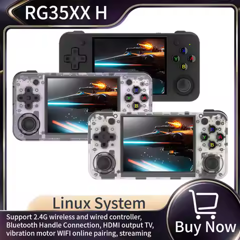 ANBERNIC RG35XX H Handheld Game Console Linux 3.5 inch IPS Screen H700 Retro Video Games Player 3300