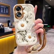 เคสสําห OPPO A58 4G A58 5G A58X 5G A78 5G A1X 5G A2X 5G เคสโทรศัพท์เดซี่ตัวน้อยซิลิโคนสายคล้องกันกระ