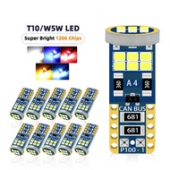 10pcs T10 led Canbus w5w led 18led 2835smd No Error 194 168 Interior Dome Reading Light Instrument b