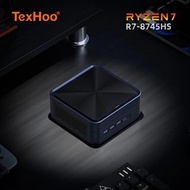 TexHoo MINI PC AMD R7 8745HS 7840HS 7735HS R5 6600H DDR5 NVMe Dual HDMI DP 4K Wifi6 WDesktop Gaming 