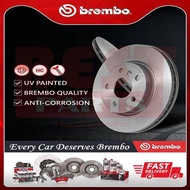 Brembo Perodua New Alza 2014~2019 Front &amp; Rear Disc Rotor Depan Disc Plate Rotor 100% Original Brembo Brake Disc