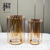 Entrance Modern Light Glass Dining Table Luxury Creative Vase Model Room Decoration Decoration Flowe