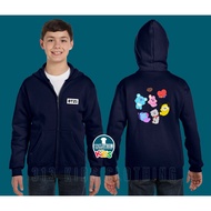 BTS BT21 Doll Zipper Hoodie Jacket for Kids - 313 Cloth