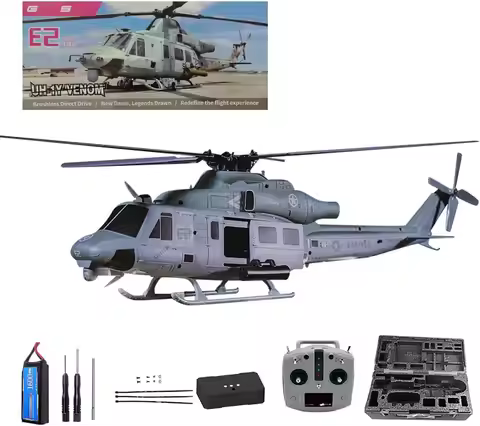 GOOSKY E2 RC Helicopter 1:35 UH-1Y Scale 2.4G 6CH Dual Brushless Direct Drive Motor BNF / RTF with G