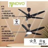 Regair Inovo V15/ A1 LED DC MOTOR CEILING FAN REMOTE CONTROL - 8 SPEEDS -SIRIM
