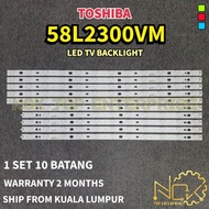 TOSHIBA 58L2300VM LED TV BACKLIGHT BARU / NEW 58L2300