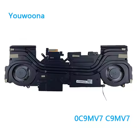 NEW Original LAPTOP CPU GPU Cooling Fan With Heatsink For DELL Alienware M15 R6 R7 0C9MV7