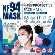 *READYSTOCK* KF94 FACE MASK 4LAYER MASK 100% MADE IN KOREA FACE MASK ADULT