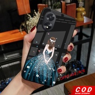 Softcase Glass Glitter For Oppo A58 A78 Casing hp Oppo A58 A78 - Protective Case Oppo A58 A78 - K02