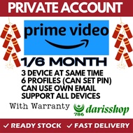 { FULLY PRIVATE } AMAZON PRIME VIDEO 6 MONTH SG / MY / INDIA /USA / INDONESIA