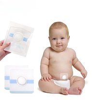 Baby Belly Button Hernia Patch] Waterproof Cotton Navel Pad for Newborn Infant Umbilical Support, Ad