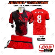 FREE NAMA NOMOR SETELAN BAJU BOLA PRINTING / JERSEY PRINTING FUTSAL DEWASA