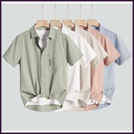 HUILISHI%Yy:Men's*j$Classic^xf$Pocket^CM$Short^ph$Sleeve^vs$Casual^r$Button^V$Down Shirt