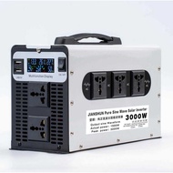 Inverter gelombang sinus tulen solar, berkuasa tinggi untuk kegunaan rumah dan kenderaan, menukar 12