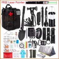 Camping Hiking Survival Kit & Shovel Camping Military Equipment Emergency Bagpack Complete Set Prepp